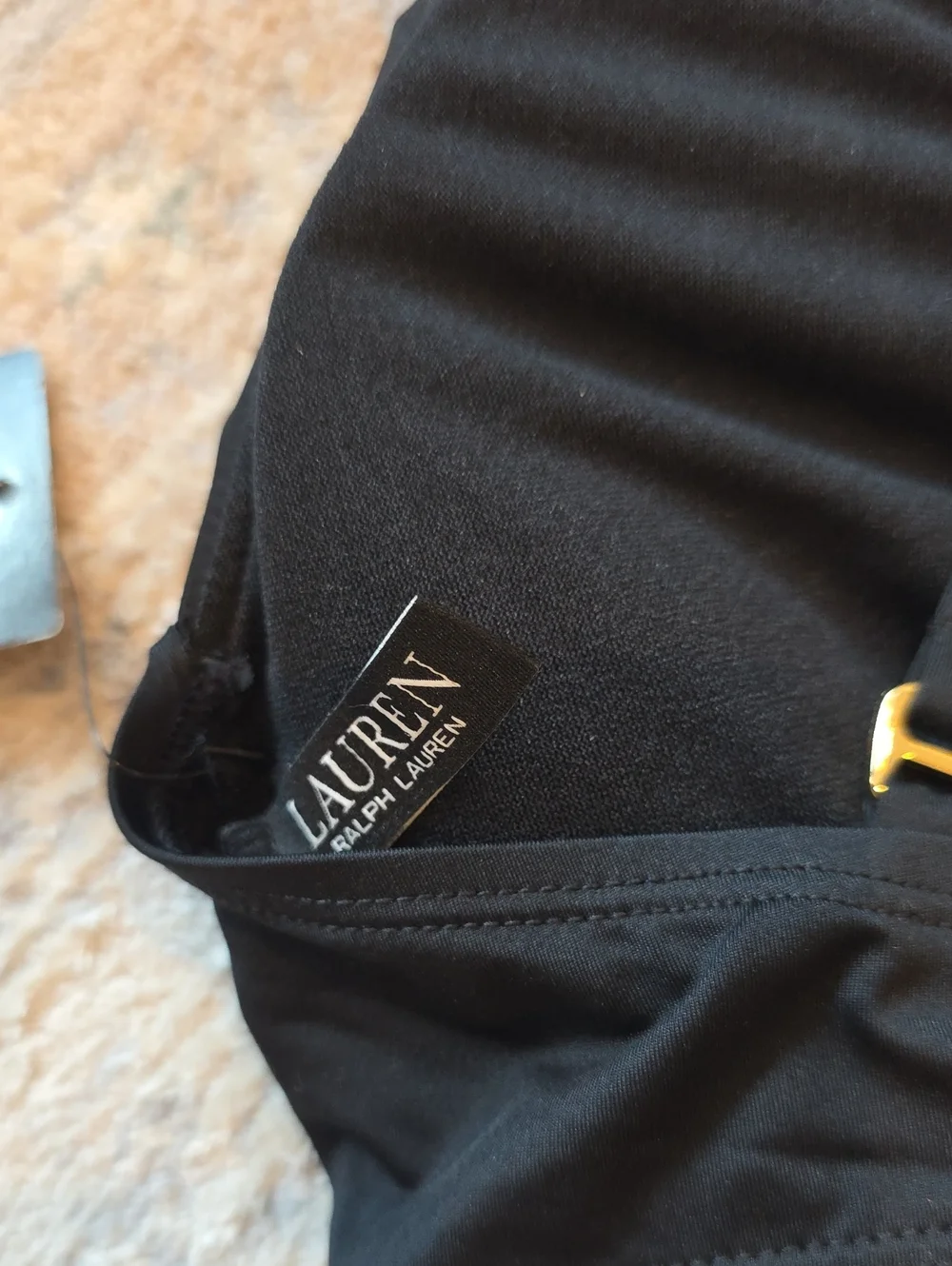 Ralph Lauren Black Swim Top